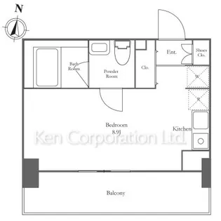 KN RESIDENCE TSURUMI【10階】の間取り