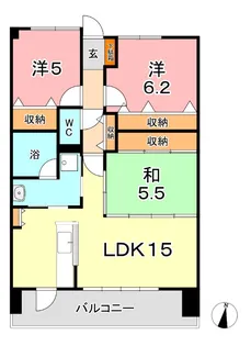 サーパス大高小南【13階】の間取り