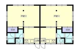 コーポみどり【1階】の間取り