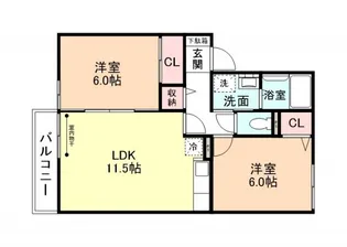 グリーン・パティオ【2階】の間取り