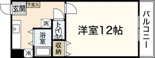 第二タウン皆賀【3階】の間取り