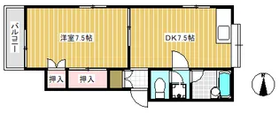 ハイムクロノス【2階】の間取り