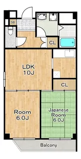 アデッソ大正【2階】の間取り