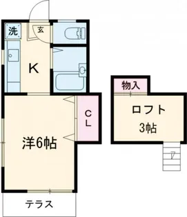 プラウスターハウス【1階】の間取り