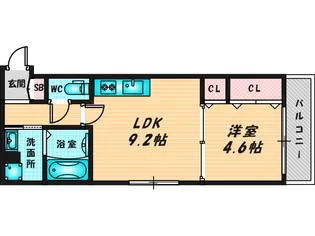 Louis Apartment長瀬ノール【3階】の間取り