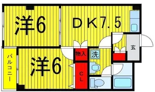 ヴィレヂ・ハピネス3【4階】の間取り