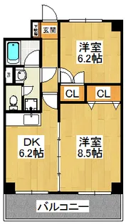 ラーバンK【12階】の間取り