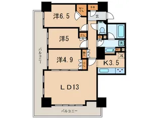 ザ・レジデンス神戸元町通【22階】の間取り