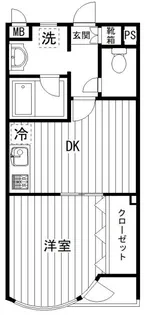 ローズキャッスル【2階】の間取り
