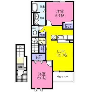 ジュネスII【2階】の間取り