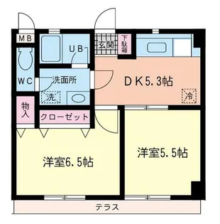 エクセルハイム松本【1階】の間取り