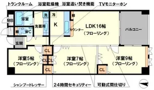 ロイヤルメゾン上野西【4階】の間取り