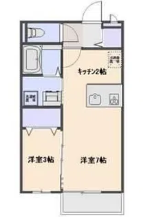 サニースクエア C【2階】の間取り