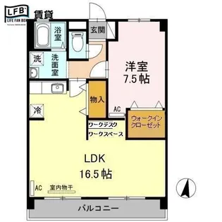 セジュール駅南【3階】の間取り