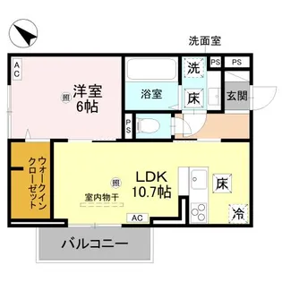 D-Regalo下馬N【1階】の間取り
