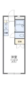レオパレスANNEXEGAWA【3階】の間取り