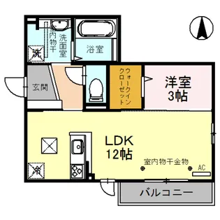 ヤードコート【1階】の間取り