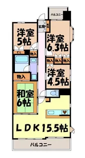 レジディア泉【9階】の間取り
