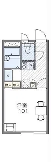 レオパレス宝【2階】の間取り