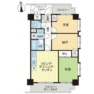 ライオンズガーデン東浦和【4階】の間取り
