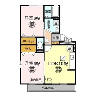 コンフォール【1階】の間取り