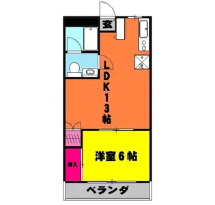 ダイヤモンドプラザ【3階】の間取り