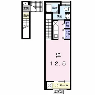 メゾン・ド・ヴェールII【2階】の間取り