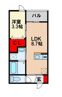 スペリオーレ二日市【2階】の間取り