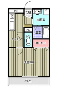 マナベビル【1階】の間取り