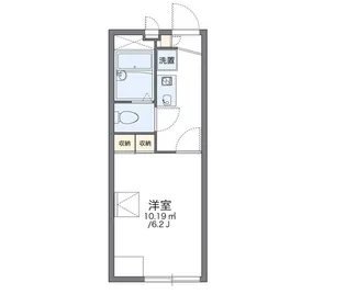 レオパレスミッドフォート【2階】の間取り