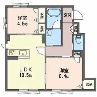 エスポワールI【1階】の間取り