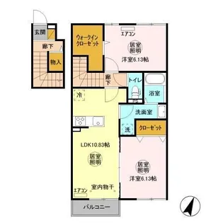 ティールーム湊 I【2階】の間取り