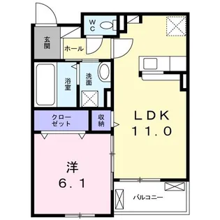 ルタンシャルム【2階】の間取り