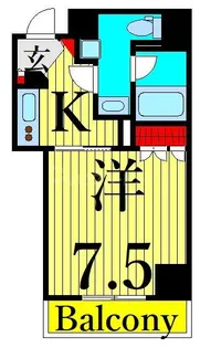 ボンナチュール入谷【2階】の間取り
