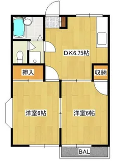 ミルキーハイツ【2階】の間取り