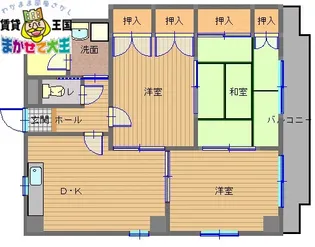 下道ビル【4階】の間取り