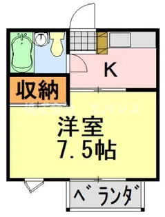 細谷ハイムB【2階】の間取り