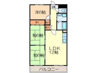 レジディア日比野の間取り