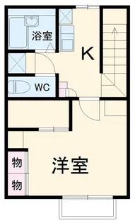 レオパレス幸田B【2階】の間取り