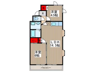グランドヒルズ【2階】の間取り