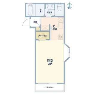 サンローゼ西荻【2階】の間取り