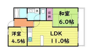 カーサセレノ【2階】の間取り