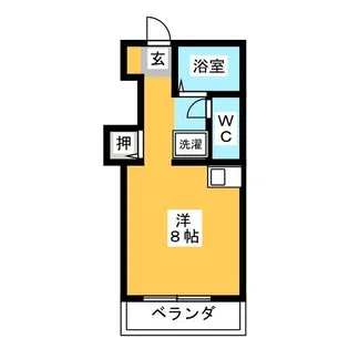 ヴァンベール植田【4階】の間取り
