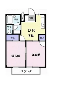 ラ・フォーレ赤尾台A【2階】の間取り