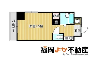 パンルネックス・クリスタル大濠II【8階】の間取り