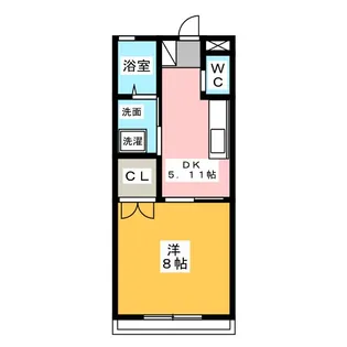 三和伊勢崎1棟【2階】の間取り