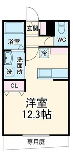 ベルクレスト大岩 参番館【1階】の間取り
