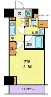 ジェノヴィア新宿中落合スカイガーデン【6階】の間取り