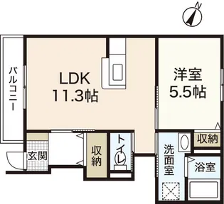 メゾンK・H【1階】の間取り