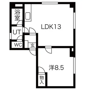 鳴海ビル【4階】の間取り